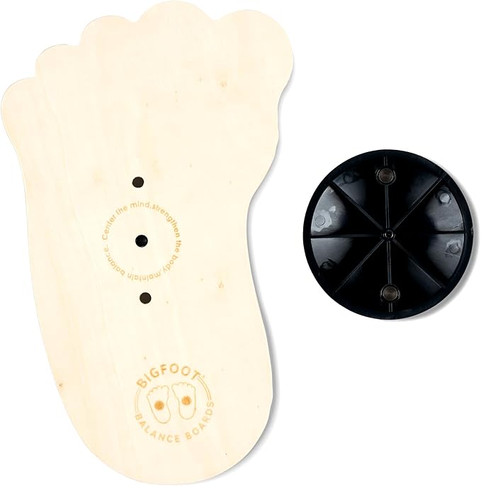 Bigfoot Balance Boards - Improve strength and balance, prevent injuries, physical therapy, improve focus, foot strength, calf strength, core strength, use for: running, surfing, skateboarding, soccer, baseball, football, track & field, yoga, martial ar...
