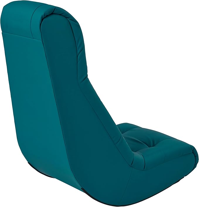 FDP Tufted Floor Rocker for Kids, Teens and Adults Comfortable, Ergonomic Chair for Reading, Playing Video Games, or Watching TV - Teal, 10488-TL
