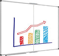 XBoard Magnetic Whiteboard 60 x 48 Inch, Dry Erase Board for Wall with Silver Aluminum Frame Foldable Presentation Board