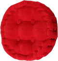 Round Soft Chair Cushions Home Floor Pillow Indoor Corduroy Chair Pads Office Seat Cushion, 17" D.