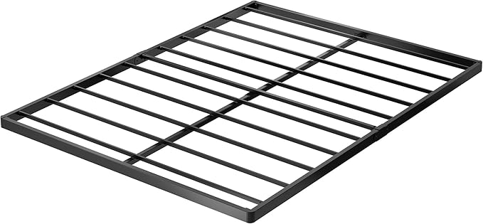 Upcanso Full Size Box Spring Bed Base 2 Inch, Low Profile Metal Boxspring Full Size Bunkie Board 2 Inch, 3000 Lbs Max Weight Capacity Mattress Foundation, Noise-Free, Easy Assembly