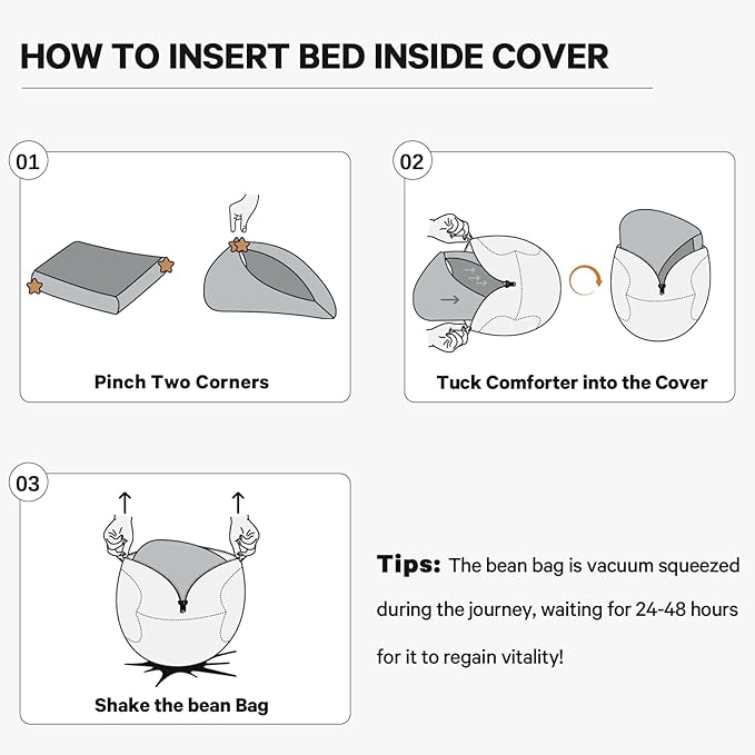 Bean Bag Chairs for Adults - Giant Bean Bag Chair Convertible Bean Bag Bed - Beanbag Chair with Micro Fiber Cover/Furniture Foam Filler - Floor Couch Sofa in Bedroom Dorm Room - Full Pink