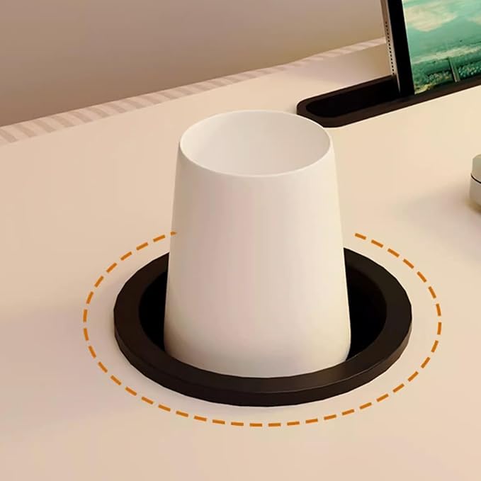 Respicefinem Laptop Bed Desk Foldable Portable Bed Table Tray Stand with Cup Holder Drawer for Reading Writing Eating On Sofa Floor White