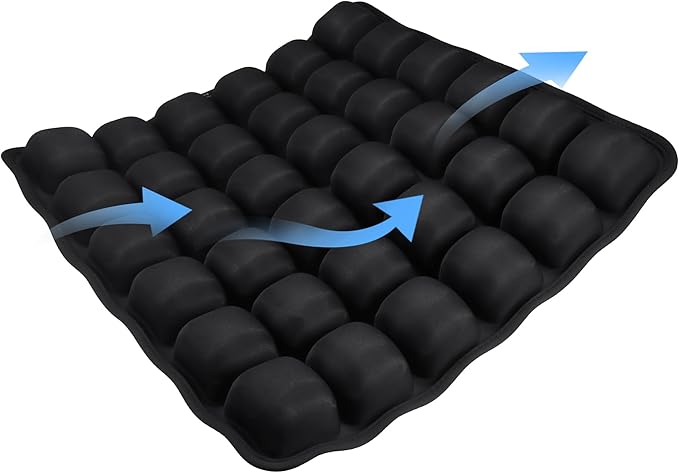 Inflatable Seat Cushion,Upgrade Travel Cushion for Airplane Without Air Pump,Pressure Relief Seat Cushion,Coccyx Tailbone Pain Relief,Cushion for Long Applicable to Various Scenarios