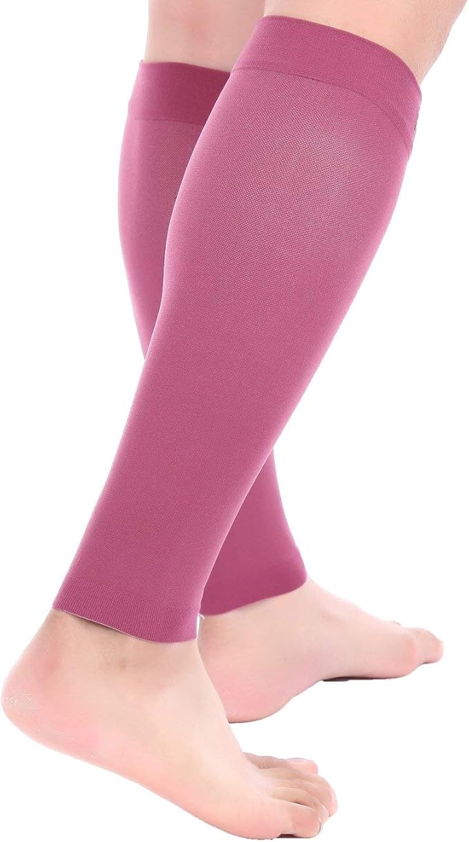 Doc Miller Compression Calf Sleeve for Men & Women – 20-30mmHg Graduated Support for Running, Shin Splints, Calf Strain – Knee High, Small to 6XL Plus Size