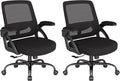 AnyGod , Ergonomic Mesh Gaming Mid Back with Comfy Lumbar Support Swivel Task Executive Chairs with Wheels, Flip up Arms for Home, Office, Study