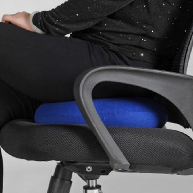 2Pcs Inflatable Seating Cushion Pads for Elderly and Nursing Care Thickened Design for Bedsore Prevention and Pressure Relief Breathable Desk Chair Support Pads Gray and Blue