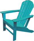 NewTechWood Atlantic Classic Curveback Plastic Weather Resistant Patio Adirondack Chair, Easy Installation, Widely Used in Outdoor, Fire Pit, Deck, Lawn, Outside, Garden Chairs (Seafoam)