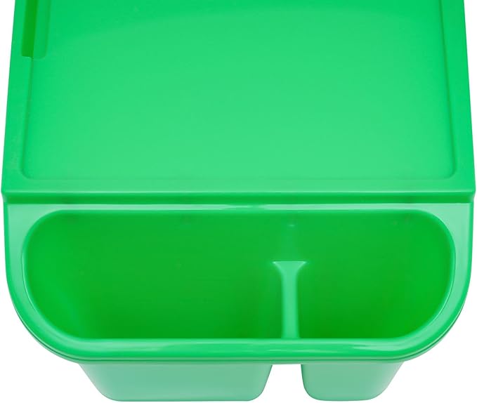 Kids Lap Desk Tray with Side Pockets, Plastic Breakfast Laptop Trays Kids Activity Lap Desk Tray Portable Bed Table Lap Desk for Kids Students Work Study School Classroom (6Pcs, Green)