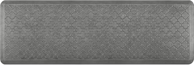 WellnessMats Trellis Collection Anti-Fatigue Floor Mat, Polyurethane – Ergonomic Support Pad for Home, Kitchen, Garage, Office Standing Desk – Water Resistant - Made in USA