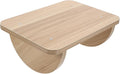Generic Wooden Footrest Under Desk Medium 34X24Cm Ergonomic Office Footstool for Home and Work with Massage Surface and Leg Correction Support Random Color Random Color