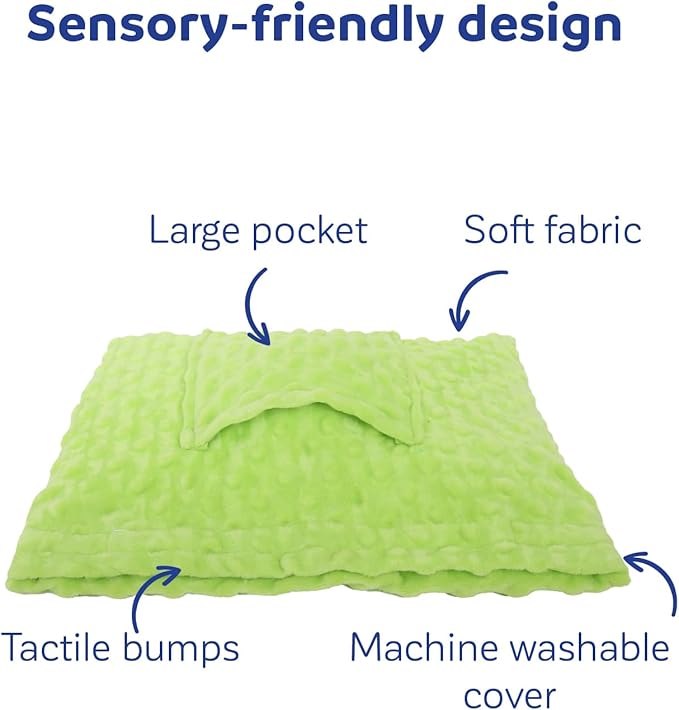 Fun and Function Sensory Vibrating Lap Pad - 4.5 lb Weighted Vibrating Pillow - Sensory Pillow for Calming Weight & Soothing Vibration - Weighted Lap Pad for Kids & Adults with Sensory Needs