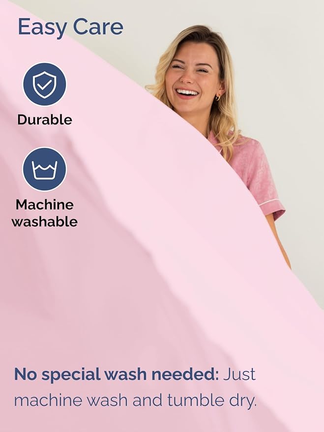 Extra Deep Pocket Twin XL Sheets - 3 Piece Breathable & Cooling Bed Sheets - Hotel Luxury Bed Sheet Set - Soft, Wrinkle Free & Comfy - Easily Fits Extra Deep Mattresses - Deep Pocket Light Pink Sheets