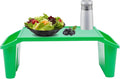 Set of 12 Kids Lap Desk Tray, Portable Activity Table, Drawing, Stackable, Classroom, Portable, Plastic,19.69" L x 9.84" W x 7.09" H, Green