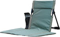 Extra large folding camping backrest with cup holder,Lightweight portable outdoor large chair for beach, park, lawn, and travel,Aluminum frame, comfortable & durable lazy backrest (Olive Green)