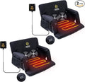 Nice C Heated Massage Stadium Seats, Floor Chair, Bleacher Seats, Reclining Waterproof Cushion, Foldable, Thick Padding, with Shoulder Straps & Side Pockets