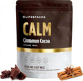 LIFESTACKS Calm Evening Tonic Sleep Powder - Cinnamon‑Cocoa Nighttime Superfood Drink Mix - Magnesium, L‑Theanine, Reishi Mushroom & L‑Tryptophan for Deep Sleep & Recovery, No Grogginess - 5 Servings