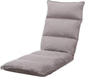 Fabric Folding Floor Chair with Headrest - 6-Position Head & Foot Recliner, 14-Position Lumbar Support - Ergonomic Design for Reading, Gaming, and Relaxation, 014BE