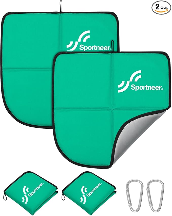 Sportneer Sitting Pad, Lightweight Waterproof Folding Seat Pad for Backpacking, 15.75'' x 15.75'' Portable Camping Seat Mat for Hiking, Picnics & Outdoor Use