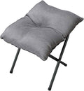Foldable Foot Rest Stool for Under Desk or Sofa - Office Footrest Ottoman, Portable Leg Rest for Home & Office (Grey)