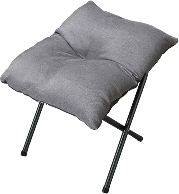 Foldable Foot Rest Stool for Under Desk or Sofa - Office Footrest Ottoman, Portable Leg Rest for Home & Office (Grey)