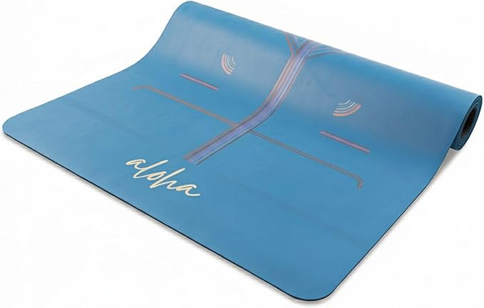Aloha Bliss Premium Yoga Mat – 72” x 27 - Thick, Non-Slip & Durable | Sweat-Resistant, Lightweight & Portable | Perfect for Yoga, Pilates, Home Workouts, Gym & Studio Practice - Eco-Friendly