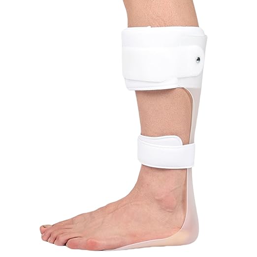 Orthomen AFO Drop Foot Brace, Half-Sole Foot Drop Brace with Stroke, MS, Hemiplegia, Drop Foot Support Shoes for Assist Walking Easier & Better, Lightweight for Men and Women (Small,Left)