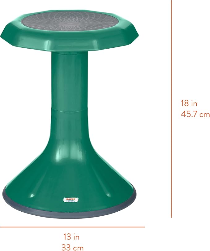 Wobble Stool, 18", Flexible Seating, Green