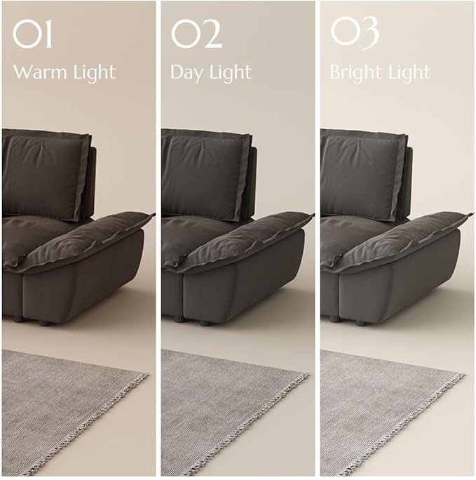 POVISON Oversized Modular Sectional Sailboat Sofa for Living Room with Adjustable Backrest Modern Sectional Couches Loveseat Large Deep Sofa 2 Seats with 2 Ottomans Comfy Cloud Couch for House Office
