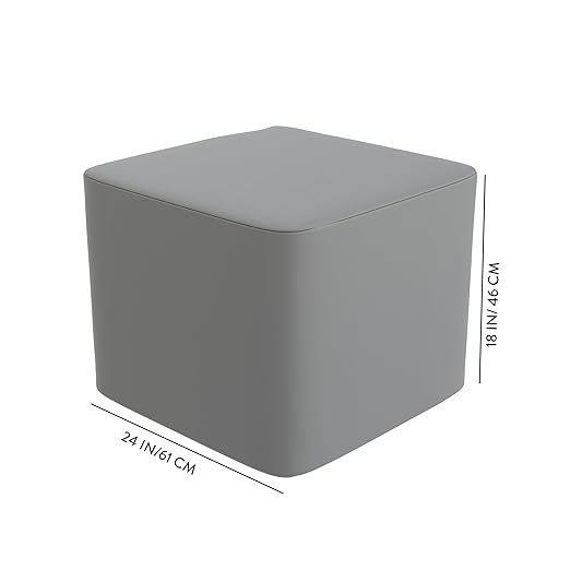 Children's Factory Versatile 3-in-1 FlexCube, Mix-and-Match Kids Chairs, Sofas, Corner Ottomans and Cubes, Foam-Filled and Water-Resistant, Flexible Seating for Classroom Elementary, Deep Water