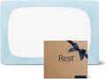 REST® Evercool®+ Fitted Sheet, Twin Size, Light Blue, 13" Deep (up to 15’’), Breathable Bedding for Hot Sleeper and Night Sweats, Bed Sheet with Ionic+ Self-Cleaning Silver Yarn for Sensitive Skin