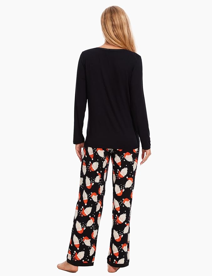 GYS Viscose from Bamboo Women's Pajama Sets Super Soft Long Sleeve Sleepwear Comfy Winter Pjs Sets S-4X