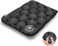 YEEKORO Inflatable Seat Cushion, Lightweight Camping Air Sitting Pad with Repair Cloths, Waterproof Air Seat Cushion, Portable Push-Press Seat Cushion for Airplane Travel Hiking Office Stadium Seat