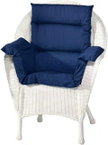 Comfort Finds Pressure Reducing Chair Cushion – Wheelchair, Armchair, Patio Chair Cushion – Generous Sized, Washable, Polyester/Cotton Surface (Navy)
