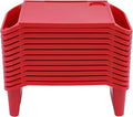 12PCS Kids Lap Desk Tray, Portable Plastic Activity Table, 19.69×9.84×7.1in Lap Bed Table with Storage Slots & Cup Holder, for Eating, Writing, Kids (Red)