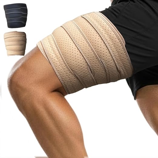 Beltwell®️ Thigh Wrap for Swollen Legs, Lymphedema, Varicose Veins, Lipedema, Edema, Circulation, Heaviness, Post-Surgery & Blood Clots – Muscle Recovery, Pain Relief, Circulation & Mobility – Adjustable Support for Men & Women