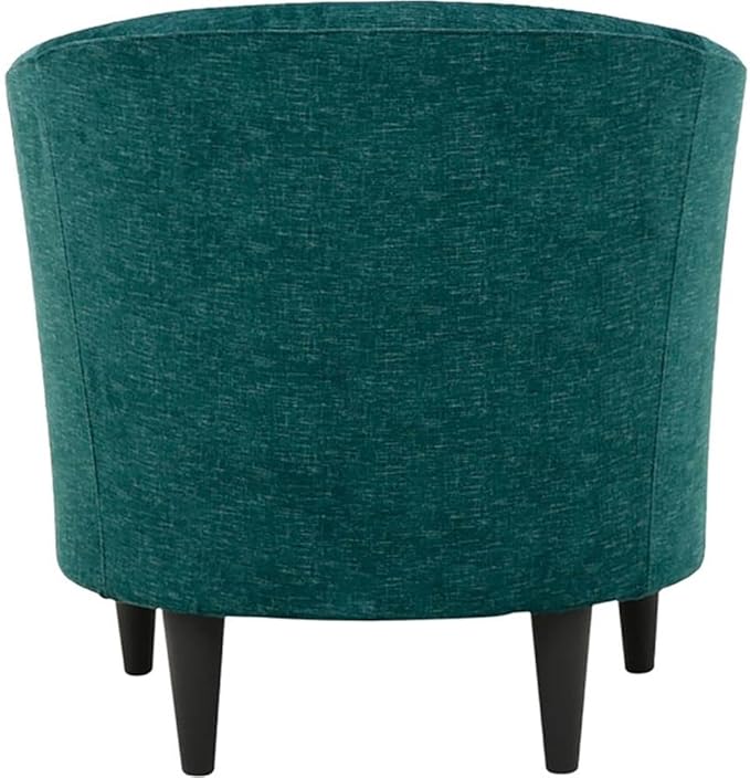 Pemberly Row 17.5" Traditional Polyester Fabric Club Chair in Teal