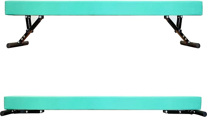 MARFULA Adjustable Balance Beam 8 ft Gymnastic Beam Adjustable Height for Kids and Teenage of All Gymnastic Levels, Gymnastic Training Beam Gymnastic Equipment for Athlete Home and Gym Club Use