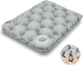 YEEKORO Inflatable Seat Cushion, Lightweight Camping Air Sitting Pad with Repair Cloths, Waterproof Air Seat Cushion, Portable Push-Press Seat Cushion for Airplane Travel Hiking Office Stadium Seat