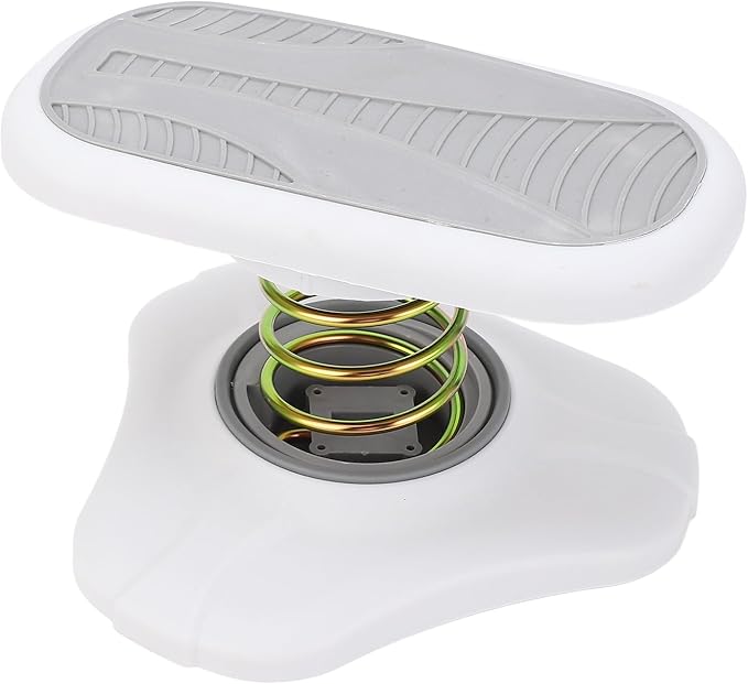 Spring Foot Rest, Under Desk Anti Slip Foot Stool with Adjustable Height for Home Office and Toilet Use, Gray