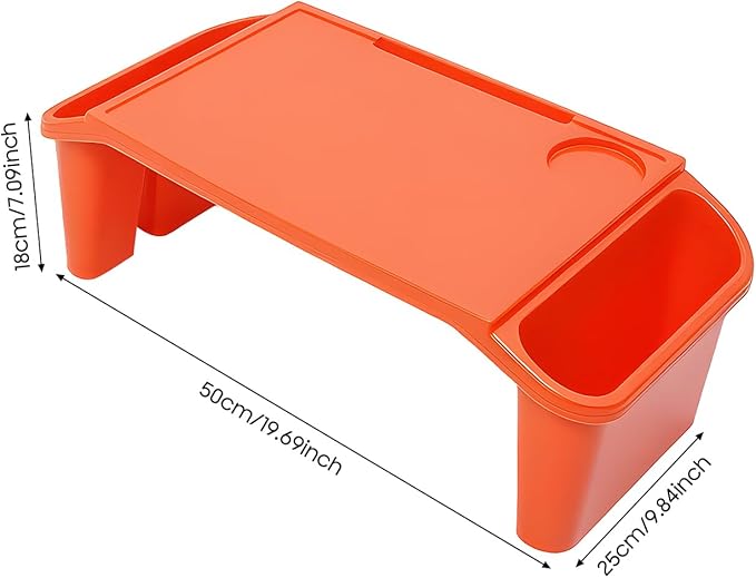 6 Pcs Kids Lap Desk Tray Set for Writing & Eating, Portable Lightweight Desks with Side Pockets for Home, School, Classroom, and Travel Use