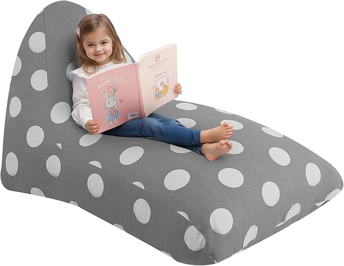 COMAX Bean Bag Chairs for Kids 8-12, Large Kid Beanbag Chair Stuffed with Filler, Big Toddler Lounge Chair, Children Lazy Floor Lounger for Girls Boys, Premium Cotton Canvas