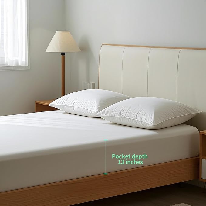NAGS® Grounding Sheets,Grounding Bedding Sheet, Soft Cotton with Pure Silver Fitted Grounded Sheet for Improved Sleep,Pain Relief (White, Twin XL,39 * 80 * 13.5inch)