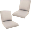 Outdoor Chair Cushions- 22 X 25 Inch High Density Sponge Patio Cushions Deep Seat Patio Furniture Cushions for Chair Sofa Couch-Beige/4 Piece