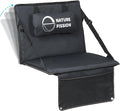 Stadium Seat with Back and Lumbar Support and Padded Cushion Foldable and Portable Perfect for Bleacher Chair in Sports Events and Camping Lawn Use