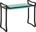 Outsunny Padded Garden Kneeler and Seat Bench, Padded Foldable Garden Stool, Green