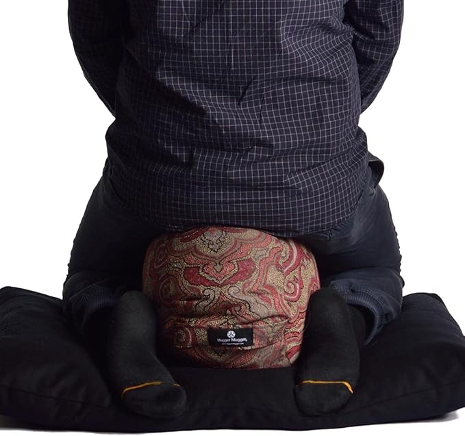 Hugger Mugger Zabuton Meditation Pillow and Harness (Plum)