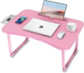 Fayquaze Lap Laptop Desk, Portable Foldable Laptop Bed Table with Storage Drawer and Cup Holder, Lap Desk Lap Bed Stand Tray Table Serving Tray for Eating, Reading and Working