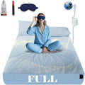 NAGS® Grounding Sheets,Grounding Bedding Sheet, Soft Cotton with Pure Silver Fitted Grounded Sheet for Improved Sleep,Pain Relief (Sky Blue, Full,54 * 75 * 13.5inch)