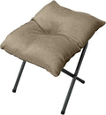 Foldable Foot Rest Stool for Under Desk or Sofa - Office Footrest Ottoman, Portable Leg Rest for Home & Office (Khaki)